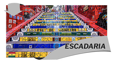 Imagem escadaria Selarón - Rio de Janeiro